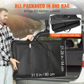 Camping Kitchen Table Folding Portable Cook Station Tables Shelves & A Sink